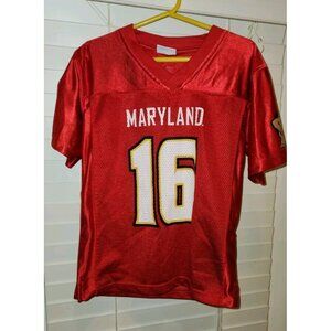 Maryland Terrapins Red Football #16 Jersey Youth 8/10 pro edge